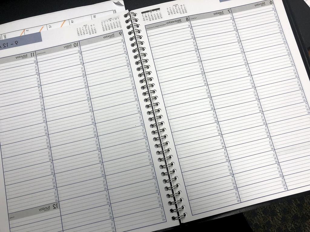 Systematic daily planner with goals and tasks